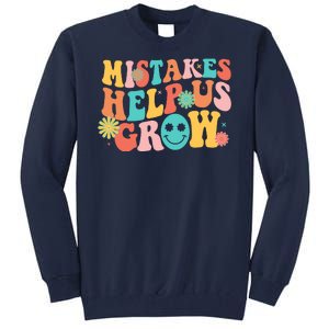 Retro 1960s Hippie Mistakes Help Us Grow Tall Sweatshirt