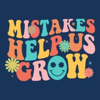 Retro 1960s Hippie Mistakes Help Us Grow Infant Baby Jersey Bodysuit