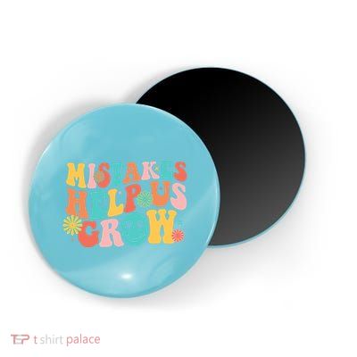 Retro 1960s Hippie Mistakes Help Us Grow Magnet