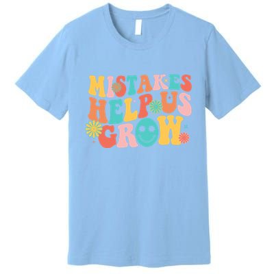 Retro 1960s Hippie Mistakes Help Us Grow Premium T-Shirt