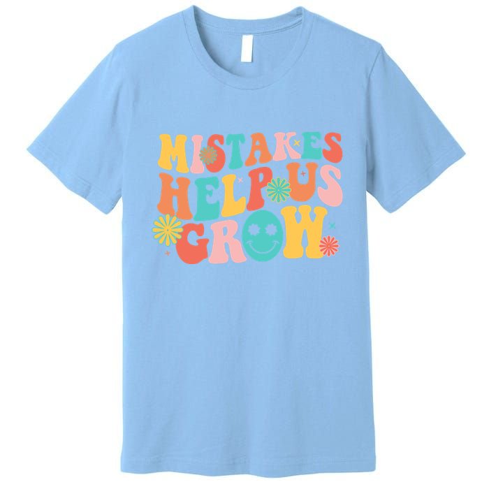 Retro 1960s Hippie Mistakes Help Us Grow Premium T-Shirt