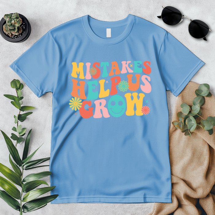 Retro 1960s Hippie Mistakes Help Us Grow Premium T-Shirt