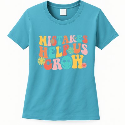 Retro 1960s Hippie Mistakes Help Us Grow Womens T-Shirt