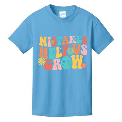 Retro 1960s Hippie Mistakes Help Us Grow Kids T-Shirt