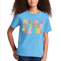 Retro 1960s Hippie Mistakes Help Us Grow Kids T-Shirt