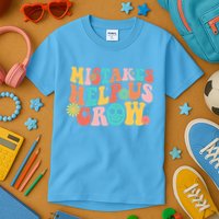 Retro 1960s Hippie Mistakes Help Us Grow Kids T-Shirt