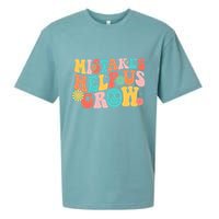 Retro 1960s Hippie Mistakes Help Us Grow Sueded Cloud Jersey T-Shirt