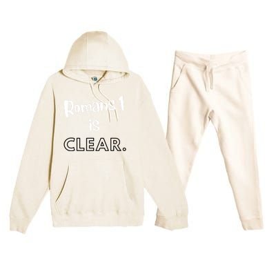 Romans 1 Is Clear Premium Hooded Sweatsuit Set