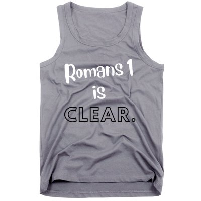 Romans 1 Is Clear Tank Top