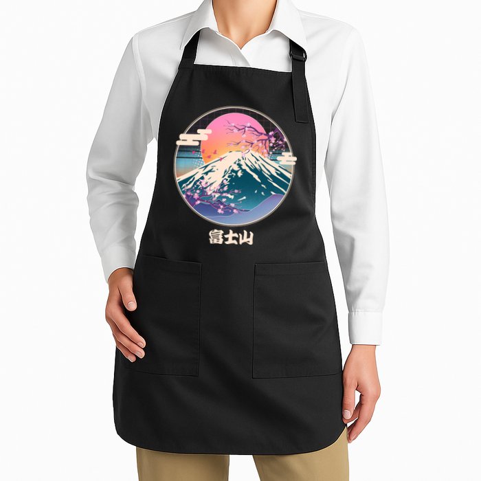 Retro 1980s Japanese Mount Fuji Apron