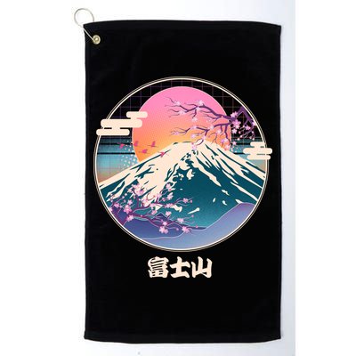 Retro 1980s Japanese Mount Fuji Golf Towel