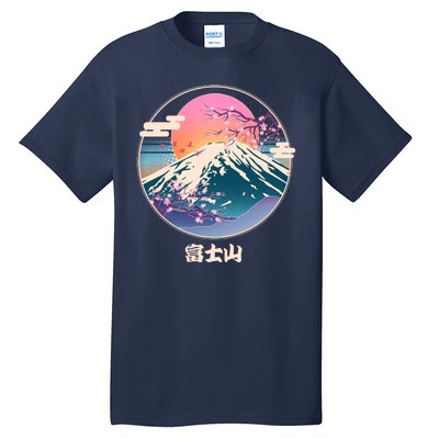 Retro 1980s Japanese Mount Fuji Tall T-Shirt