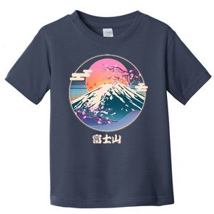 Retro 1980s Japanese Mount Fuji Toddler T-Shirt