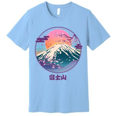 Retro 1980s Japanese Mount Fuji Premium T-Shirt