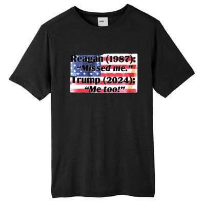 Reagan 1987 Miss Me Trump 2024 Me Too Tall Fusion ChromaSoft Performance T-Shirt