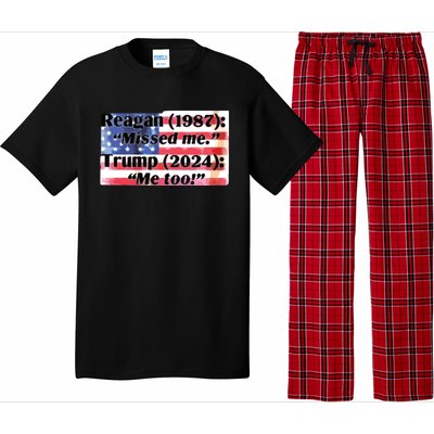 Reagan 1987 Miss Me Trump 2024 Me Too Pajama Set