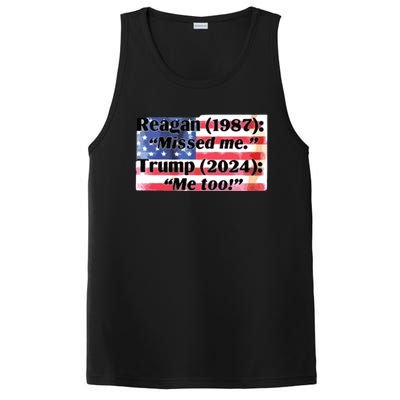 Reagan 1987 Miss Me Trump 2024 Me Too PosiCharge Competitor Tank