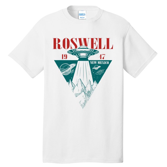 Roswell 1947 New Mexico Ufo Aliens Spaceship Tall T-Shirt