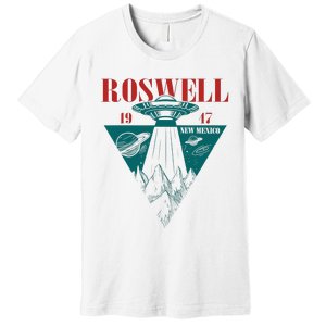 Roswell 1947 New Mexico Ufo Aliens Spaceship Premium T-Shirt