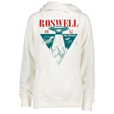 Roswell 1947 New Mexico Ufo Aliens Spaceship Womens Funnel Neck Pullover Hood