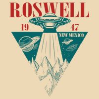 Roswell 1947 New Mexico Ufo Aliens Spaceship Drawstring Bag