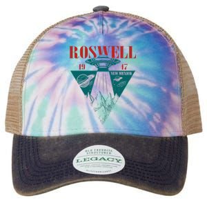 Roswell 1947 New Mexico Ufo Aliens Spaceship Legacy Tie Dye Trucker Hat