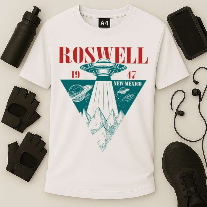 Roswell 1947 New Mexico Ufo Aliens Spaceship Performance Shirt