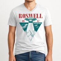 Roswell 1947 New Mexico Ufo Aliens Spaceship V-Neck T-Shirt
