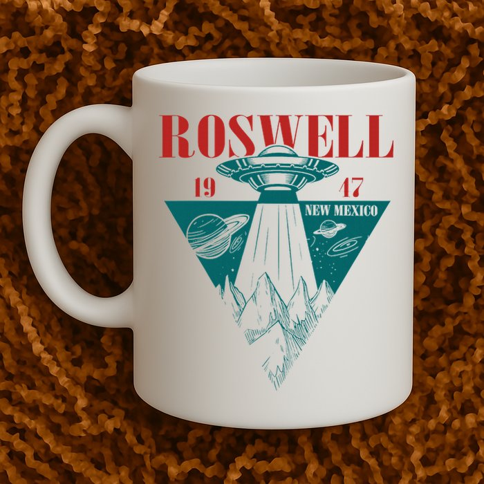 Roswell 1947 New Mexico Ufo Aliens Spaceship Mug