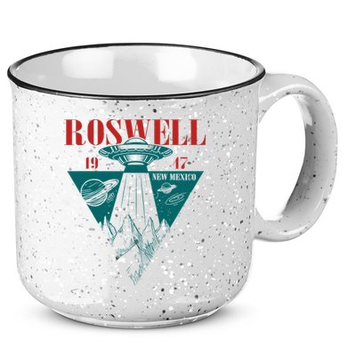 Roswell 1947 New Mexico Ufo Aliens Spaceship 15oz Campfire Ceramic Mug