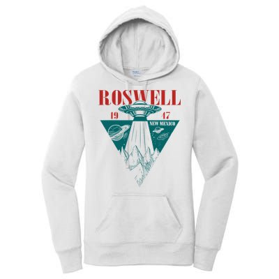 Roswell 1947 New Mexico Ufo Aliens Spaceship Women's Pullover Hoodie