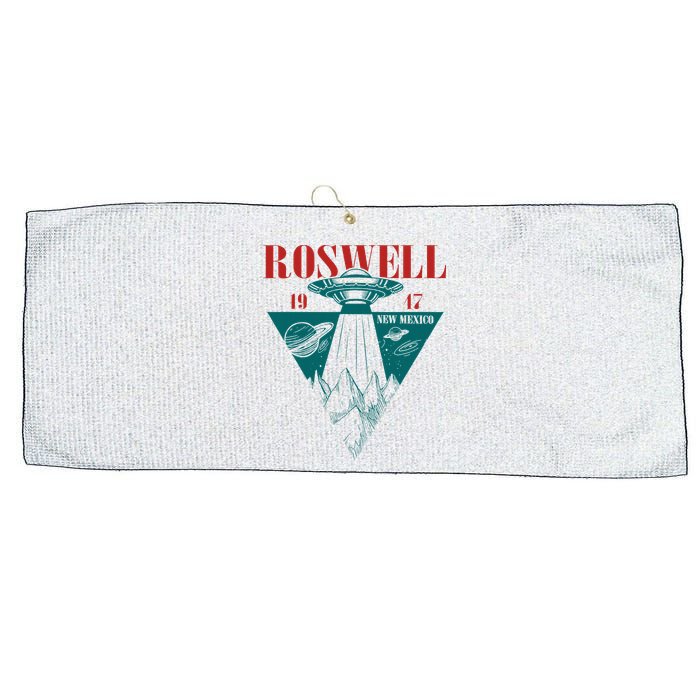 Roswell 1947 New Mexico Ufo Aliens Spaceship Large Microfiber Waffle Golf Towel