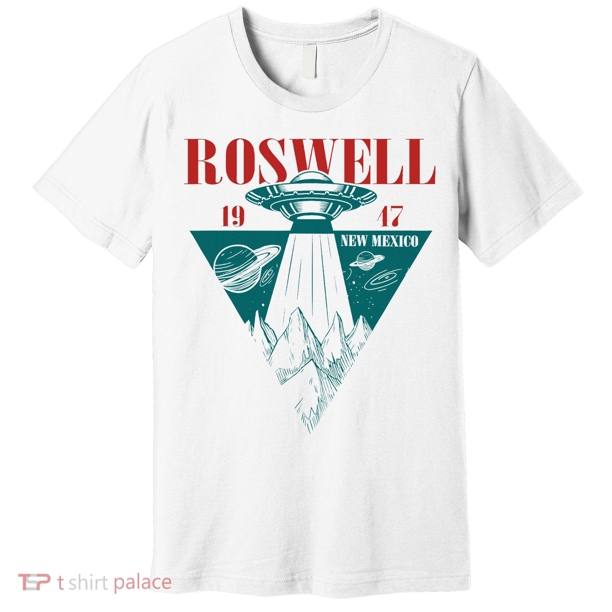 Roswell 1947 New Mexico Ufo Aliens Spaceship Premium T-Shirt