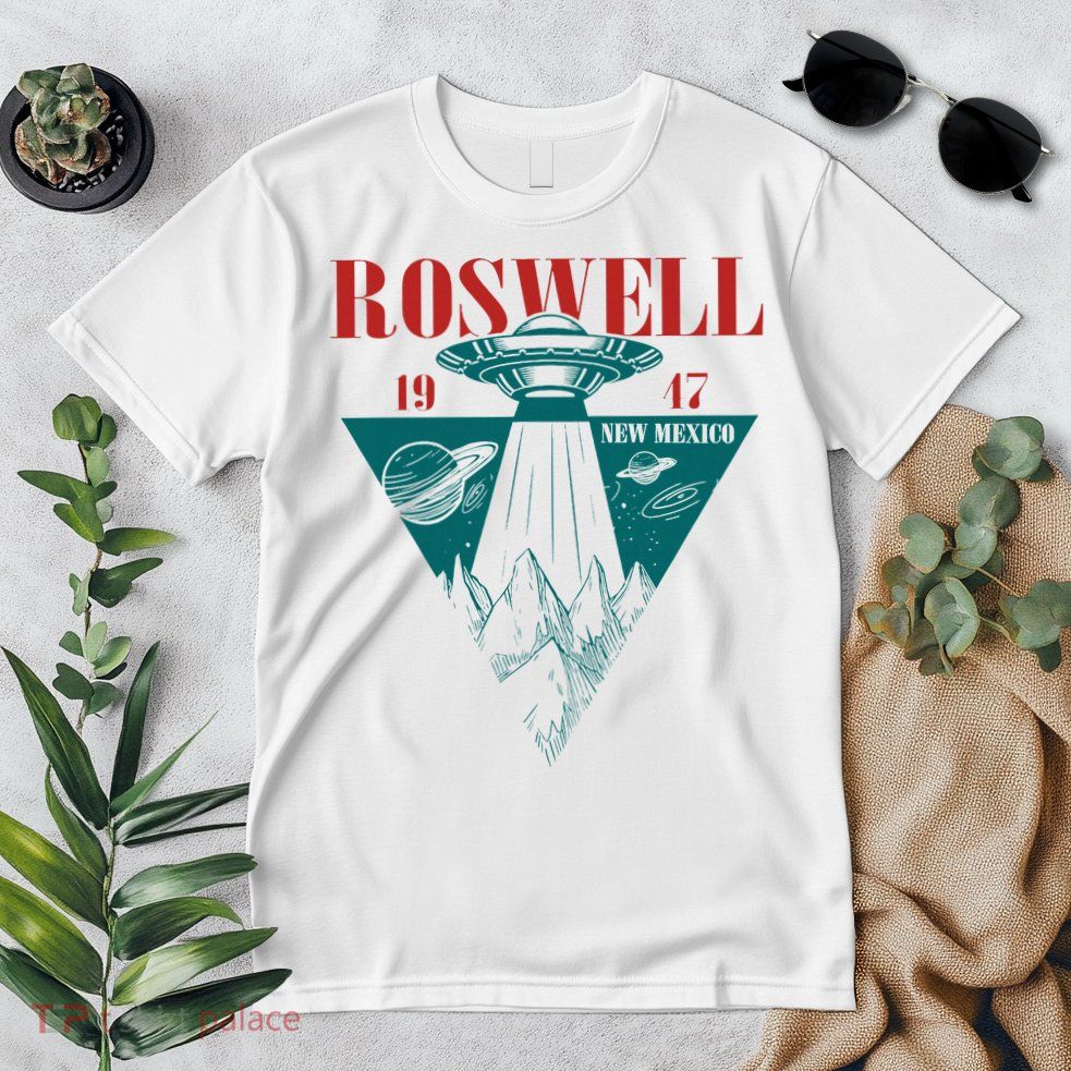 Roswell 1947 New Mexico Ufo Aliens Spaceship Premium T-Shirt