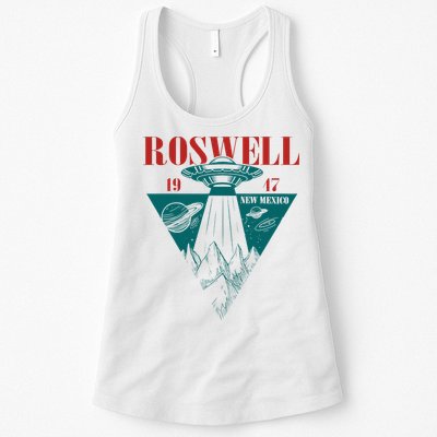 Roswell 1947 New Mexico Ufo Aliens Spaceship Womens Tank Top