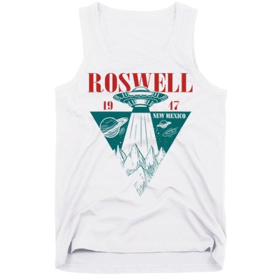 Roswell 1947 New Mexico Ufo Aliens Spaceship Tank Top