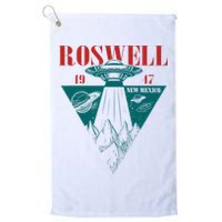 Roswell 1947 New Mexico Ufo Aliens Spaceship Golf Towel