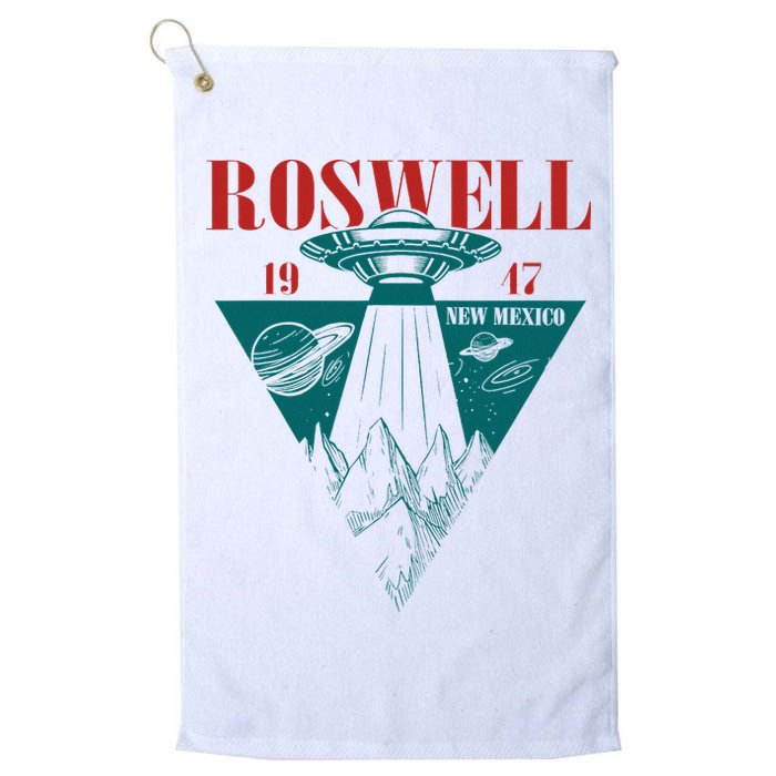 Roswell 1947 New Mexico Ufo Aliens Spaceship Golf Towel