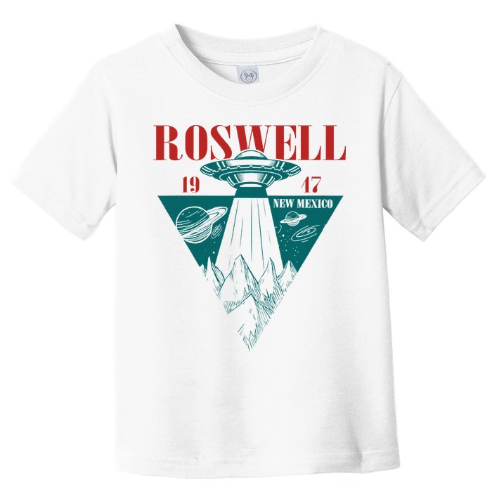 Roswell 1947 New Mexico Ufo Aliens Spaceship Toddler T-Shirt