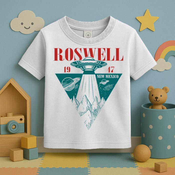 Roswell 1947 New Mexico Ufo Aliens Spaceship Toddler T-Shirt
