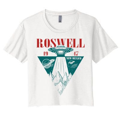 Roswell 1947 New Mexico Ufo Aliens Spaceship Crop Top