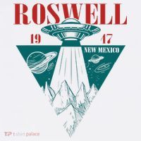 Roswell 1947 New Mexico Ufo Aliens Spaceship Cropped Pullover Crew