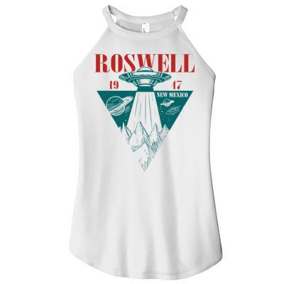 Roswell 1947 New Mexico Ufo Aliens Spaceship Women's Perfect Tri Rocker Tank