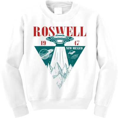 Roswell 1947 New Mexico Ufo Aliens Spaceship Kids Sweatshirt