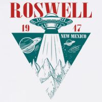 Roswell 1947 New Mexico Ufo Aliens Spaceship Wool Snapback Cap