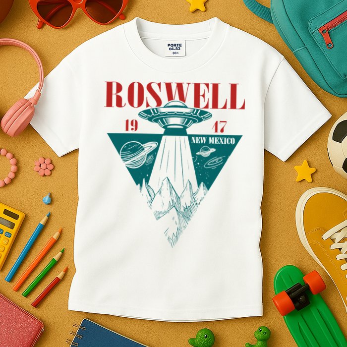 Roswell 1947 New Mexico Ufo Aliens Spaceship Kids T-Shirt