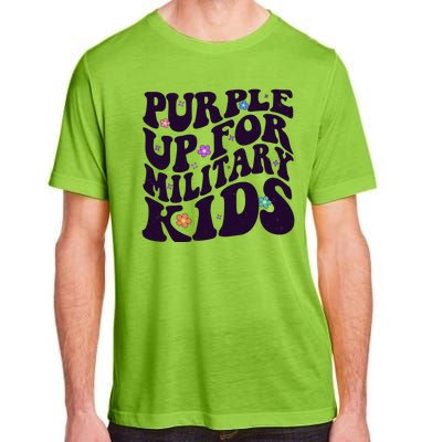 Retro 1960s Purple Up For MilitaryKids Adult ChromaSoft Performance T-Shirt