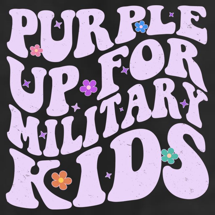 Retro 1960s Purple Up For MilitaryKids Adult Drive Performance Visor