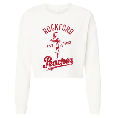 Rockford 1943 Peaches Vintage Cropped Pullover Crew