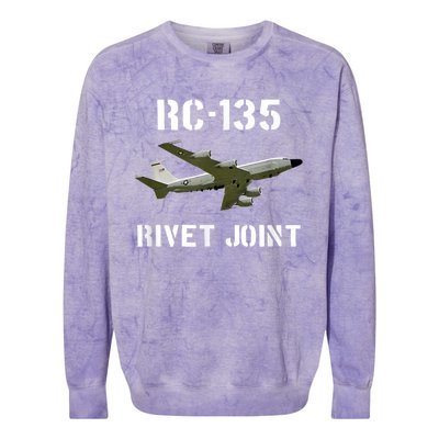 Rc 135 Rivet Joint Spy Plane Aircraft Colorblast Crewneck Sweatshirt